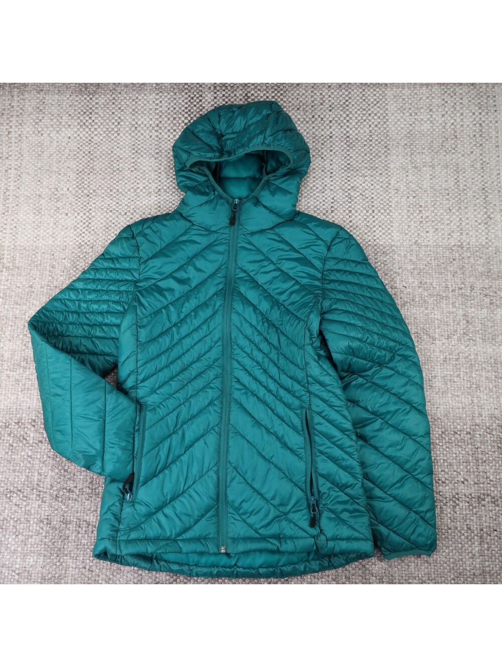 Boulder Gear Nova D-Lite Puffer Jacket Women S Teal Hooded Winter Coat